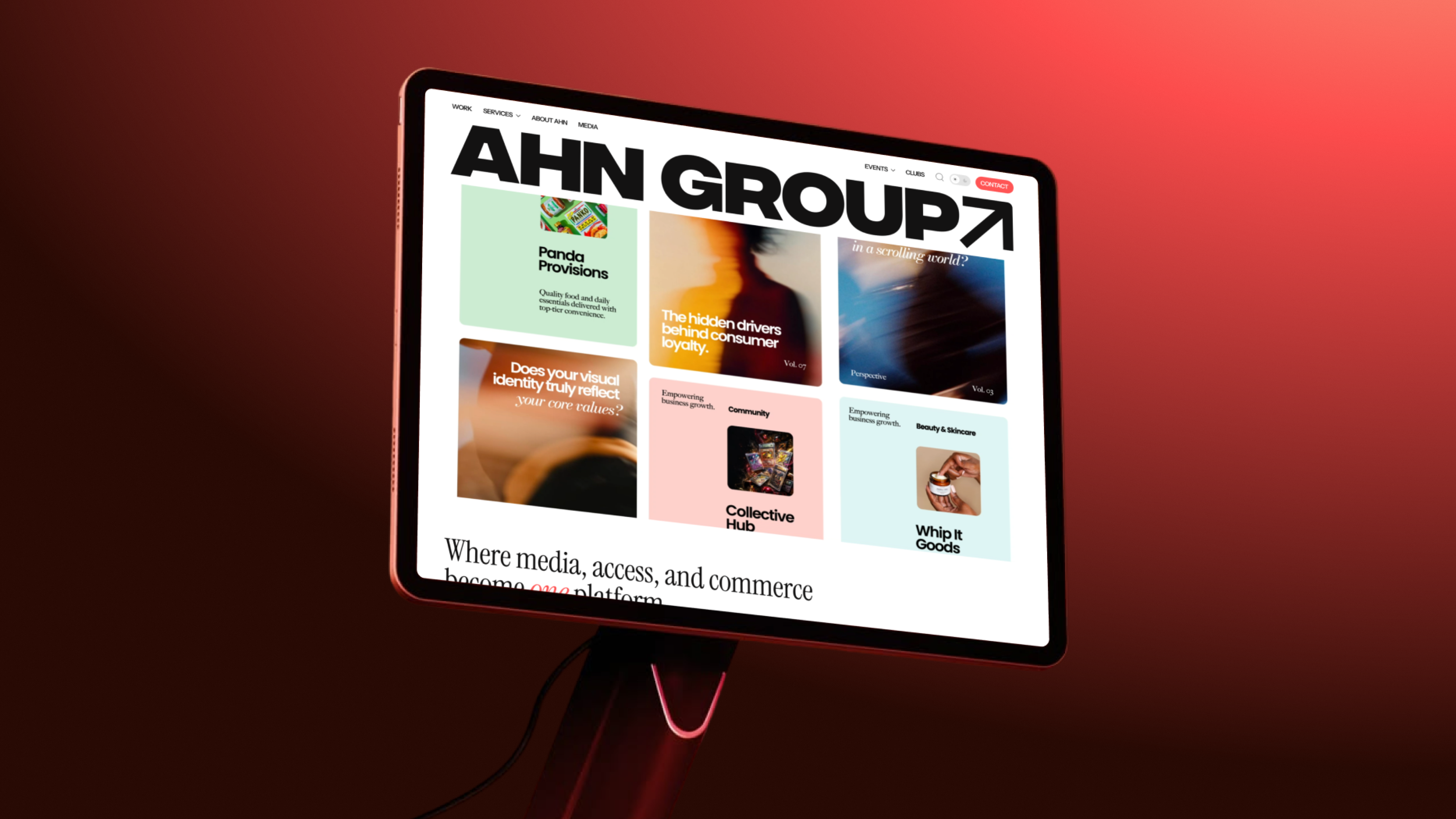 AHN Media: Website tương tác cho một studio sáng tạo truyền thông