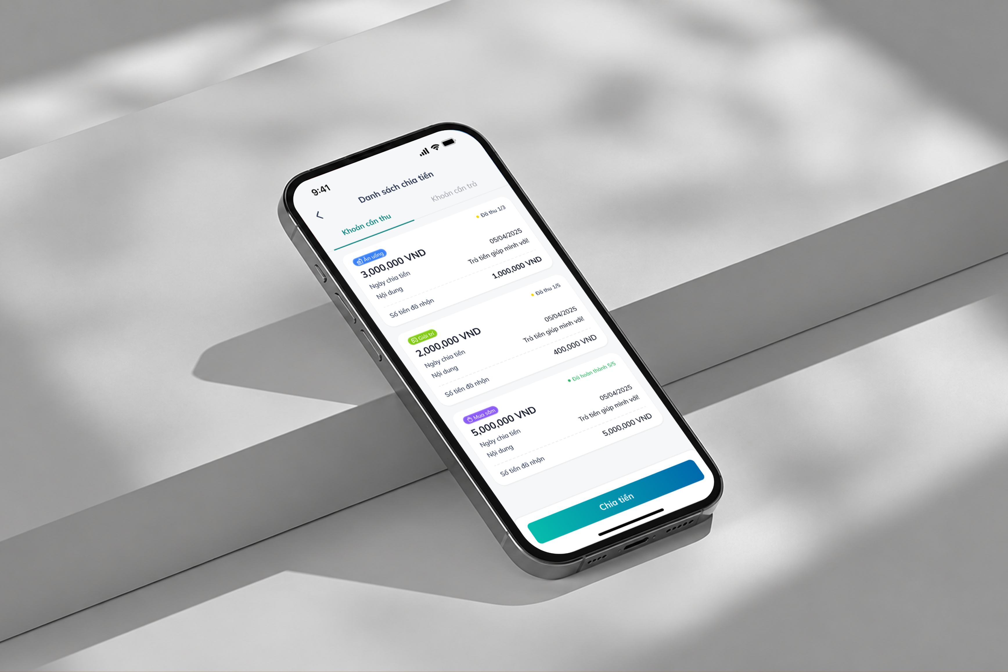 Concept Project - BIDV: Split Bill & Payment Request