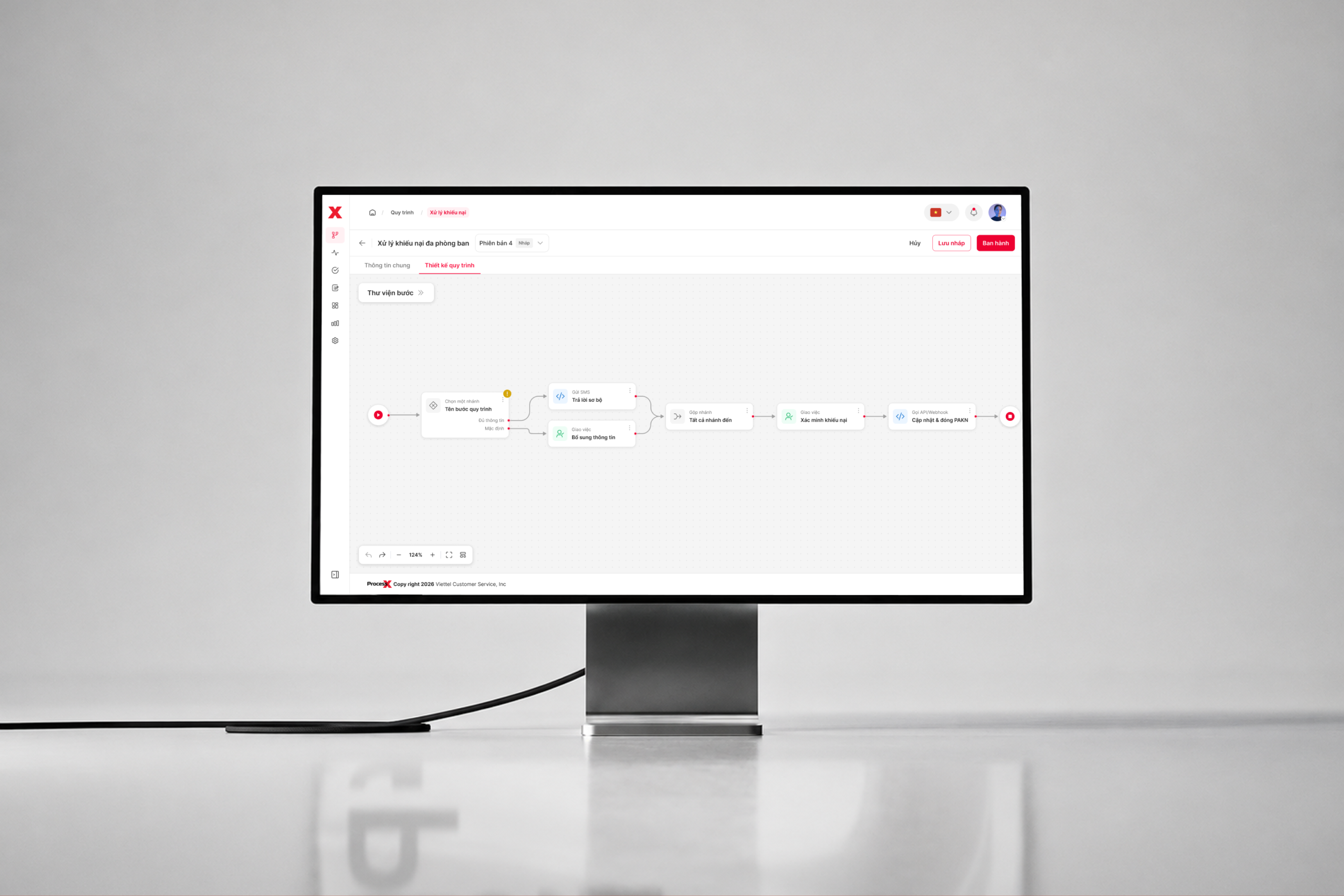 ProcessX: A No-code Workflow Builder for Customer Care Automation